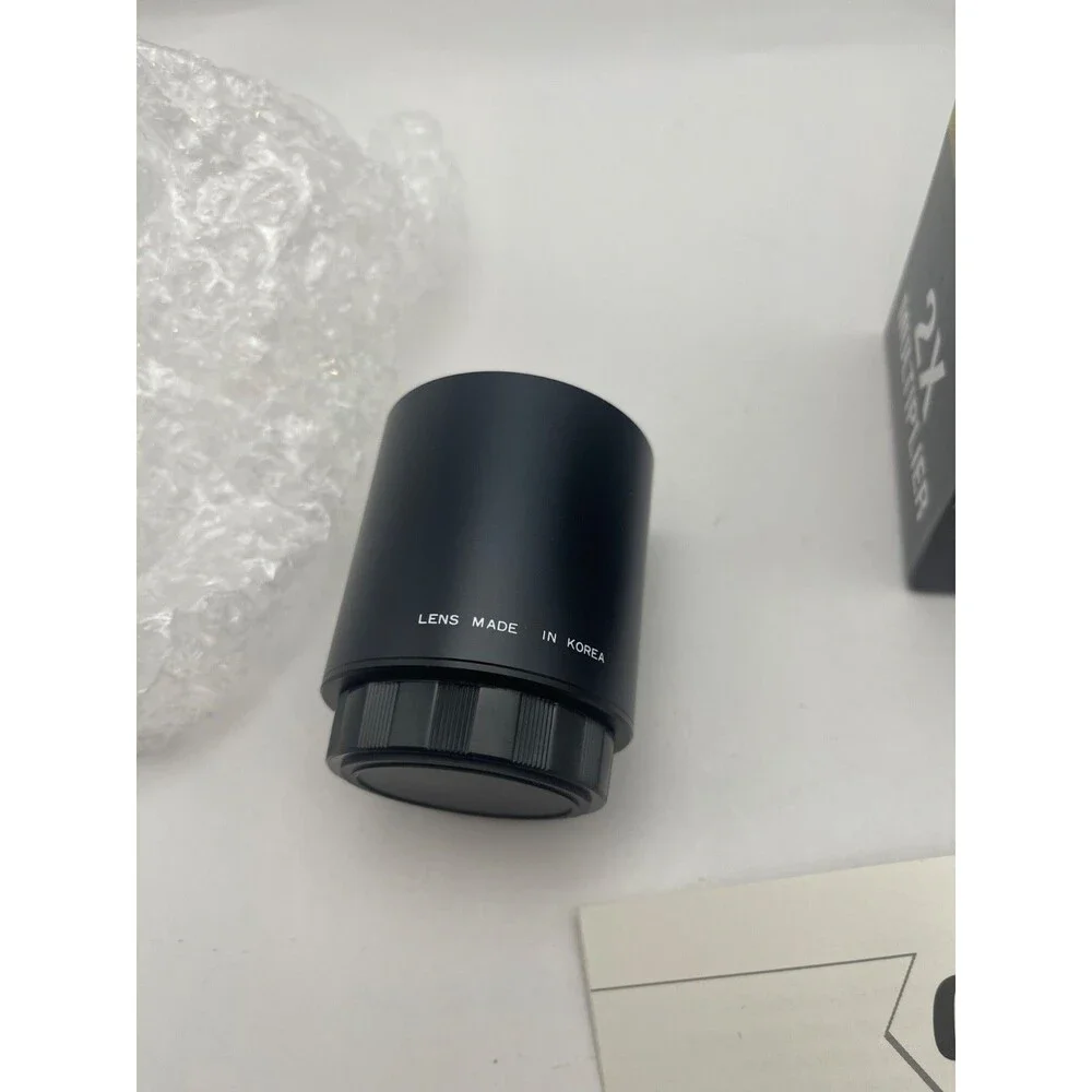 Opteka 2X Teleconverter Lens Multiplier Converter w/ Box & Warranty Card Korea